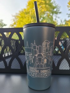 Theatre District Tumbler - Shown on Classic Graphite Simple Modern
