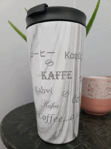 "Coffee....a universal language" rotating gif