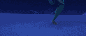 GIF of Elsa stomping on ice. 