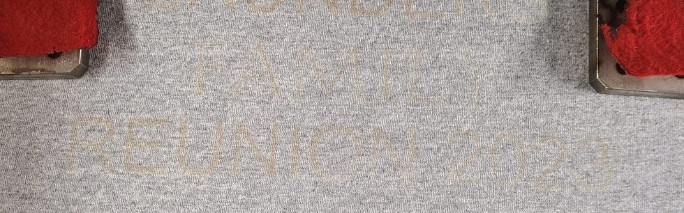 Light Grey shirt engraved. Engraving can hardly be seen. 